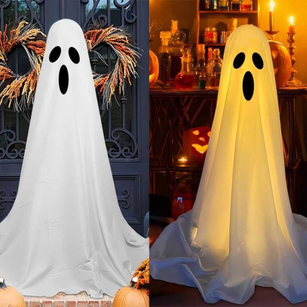 Halloween Decoration Spooky Ghost Ornament with String Light