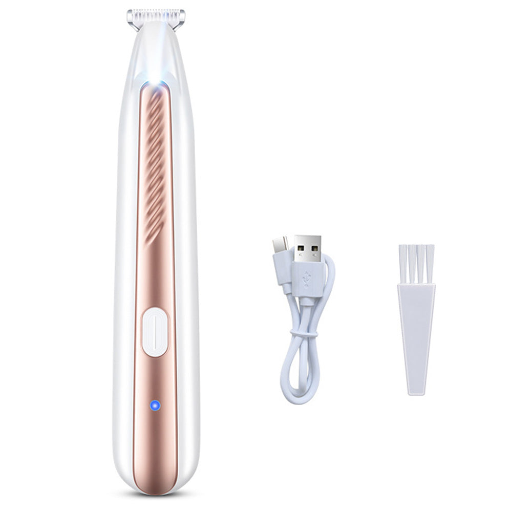 Dog Paw Trimmer Low Noise with LED Light Pet Paw Grooming Clippers