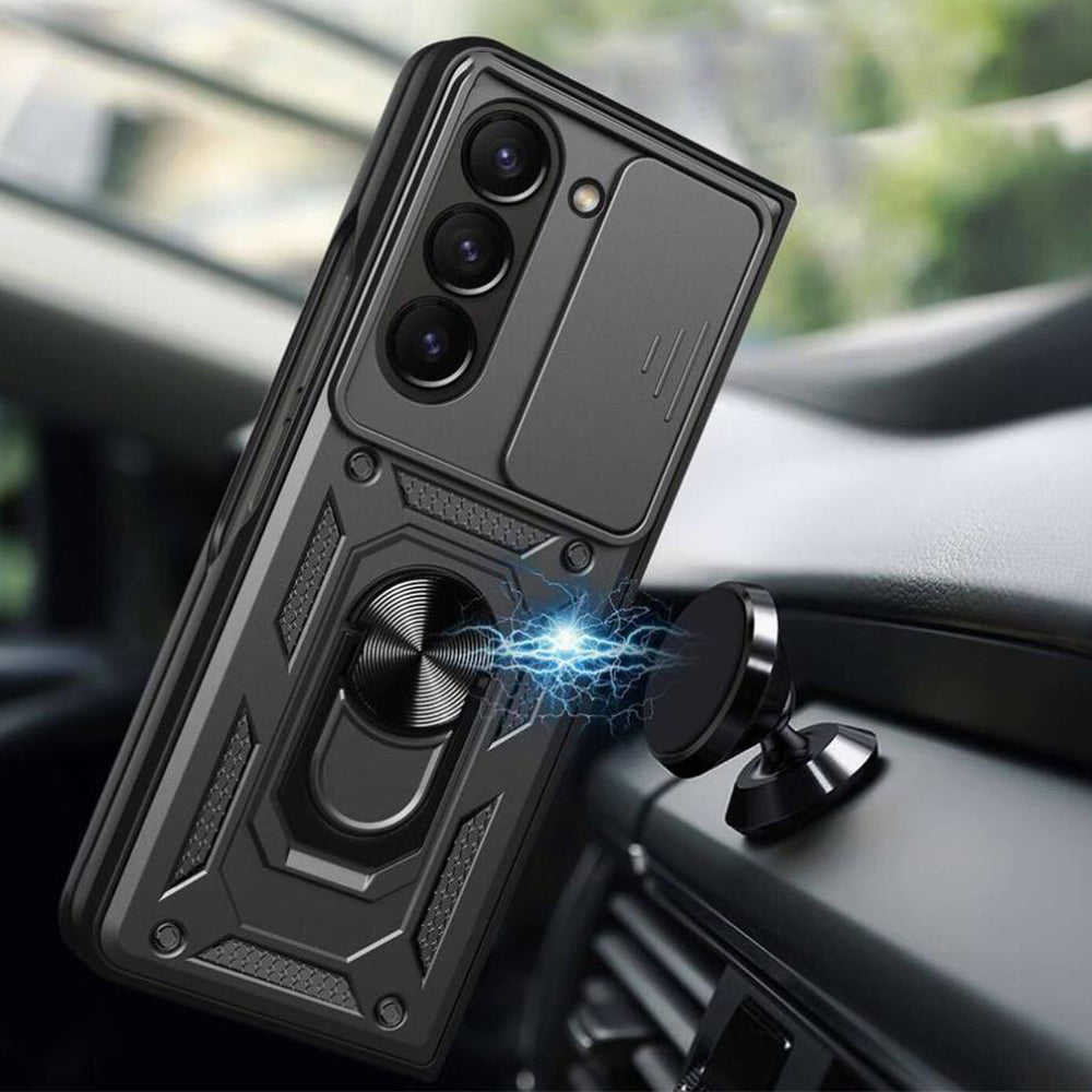 For Samsung Galaxy Z Fold Shockproof  Phone Case with Ring Base