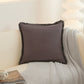 2Pcs 45x45cm Tassel Trim Throw Pillow Cover