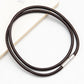 5Pcs 3mm Braided Necklace Cord Adjustable Rope with Copper Buckle for DIY Jewelry-Coffee