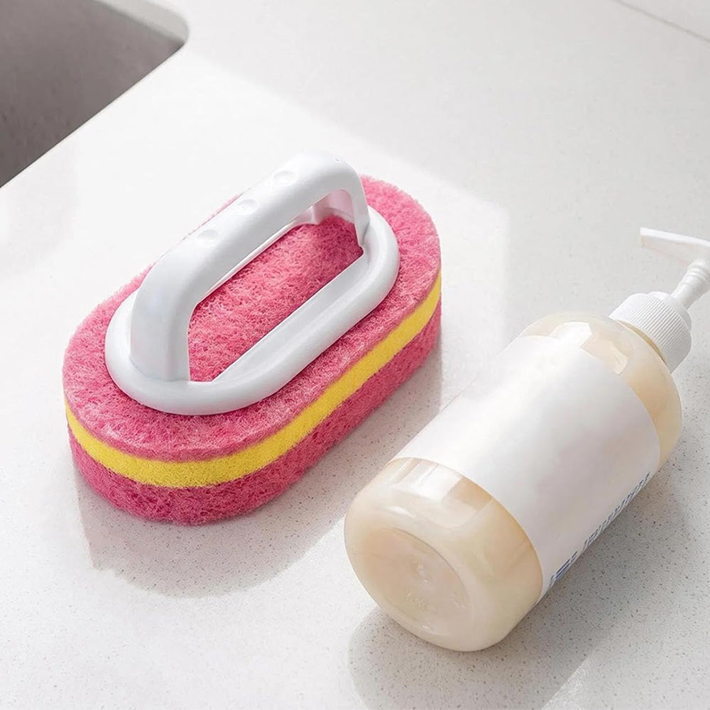 5 Piece Multi Layer Sponge Cleaning Brush Set for Kitchen and Bathroom