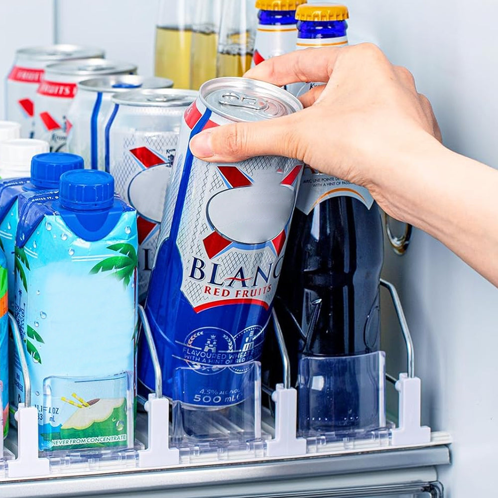 Drink Organizer for Fridge Automatic Pusher Glide Soda Can Dispenser