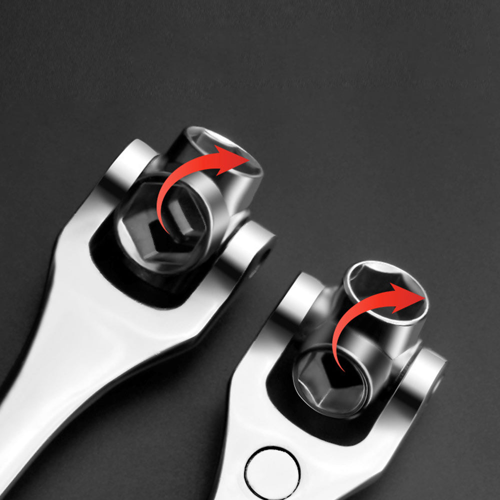 2Pcs 52-in-1 Universal Adjustable Tool Multi-Function Socket Tiger Wrench
