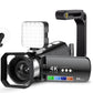 4K Video Camera Camcorder 64MP Vlogging Camera With 28X Digital Zoom for YouTube