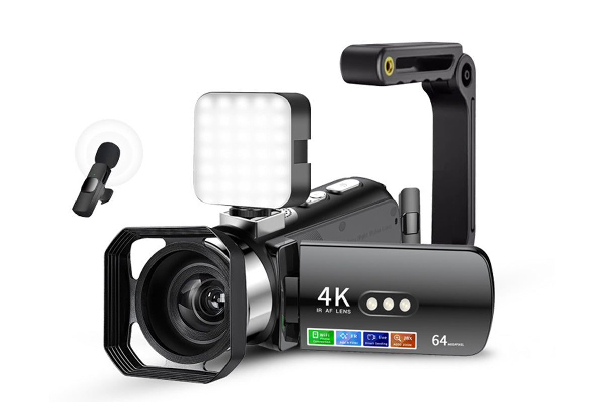 4K Video Camera Camcorder 64MP Vlogging Camera With 28X Digital Zoom for YouTube