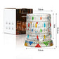 270ml Rotating Whiskey Glass Hand Painted Whiskey Tumbler for Home Bar