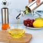 Glass Oil Dispenser with Capacity Markings 300 or 500ml Push-Button Bottle