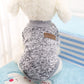 Dog Sweatshirt Pullover Classic Round Neck Soft Clothes for Small Medium Dogs Cats-Grey