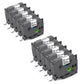12mm White on Black Label Tape Compatible with Brother TZe231 Laminated Thermal Transfer Ribbon