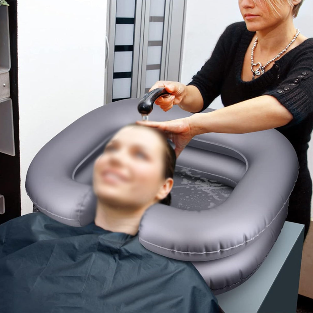 Portable Inflatable Shampoo Basin Bowl Sink for Haircut Dye Hair Wash
