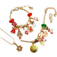 Christmas Advent Countdown Calendar Charm Bracelet Necklace Making Kit
