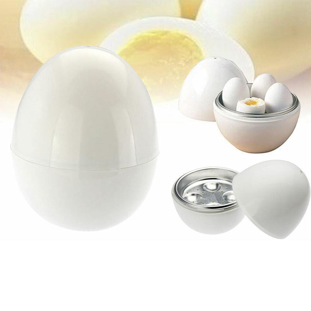 2Pcs 4 Eggs Breakfast Boiler Kitchen Cooker for Microwave