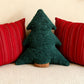 Christmas Tree Shaped Plush Pillow Soft Decorative Cushion for Holiday Home Decoration
