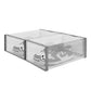 2 Pcs Clear Stackable Shoe Boxes Plastic Sneaker Containers for Closet Under Bed