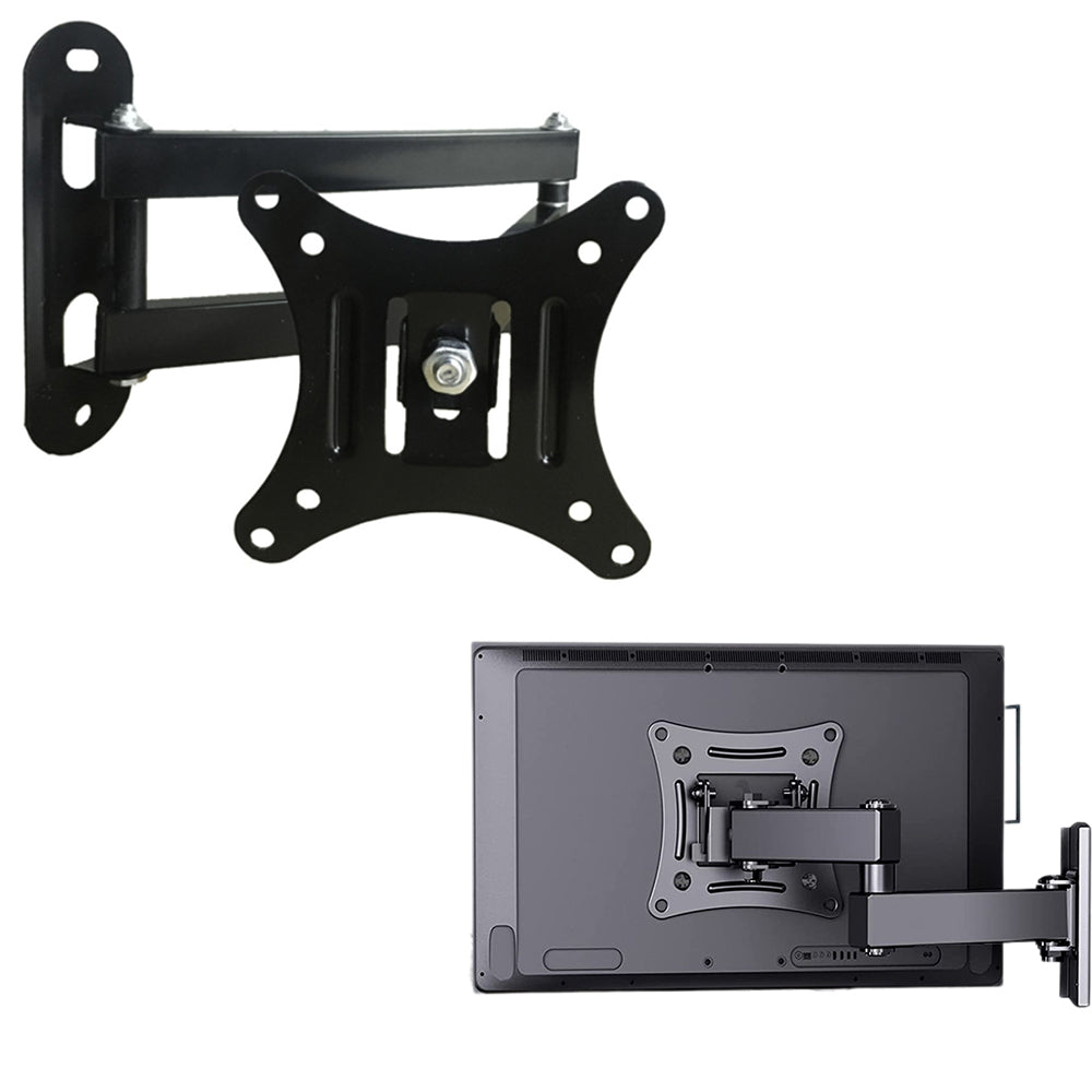 Full Motion 14-27 Inches TV Wall Mount Bracket Swivel Tilt