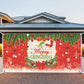 Merry Christmas Holiday Banner Garage Door Cover Mural Backdrop Decorations