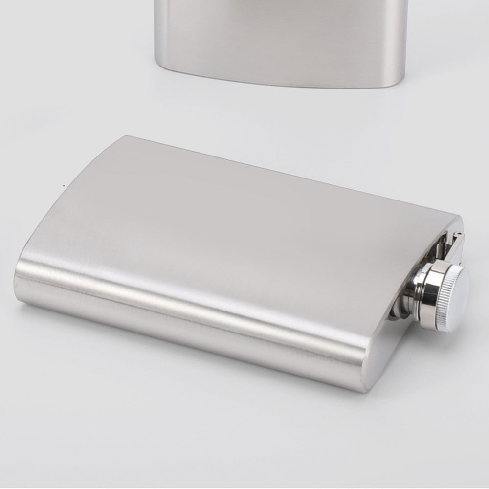 Stainless Steel Hip Flask for Men Portable Leak Resistant Pocket Liquor Bottle for Outdoor Travel