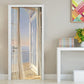 77x220cm 3D Self-adhesive Door Sticker-Balcony Scenery