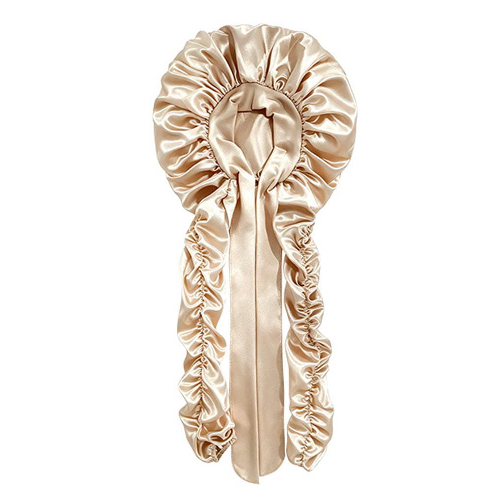 Double Layer Satin Sleep Cap for Long Hair Braids and Natural Hairstyles