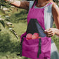 2Pcs Gardening Tool Adjustable Strap Canvas Apron with Harvest Storage Pockets