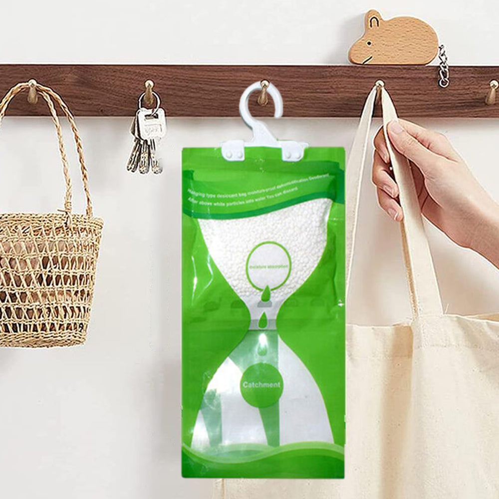 5Pcs Dehumidifier Bag Hanging Wardrobe Drying Anti-mold Agent