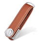 Leather Smart Key Holder Folding Key Organizer Clip Compact Keychain