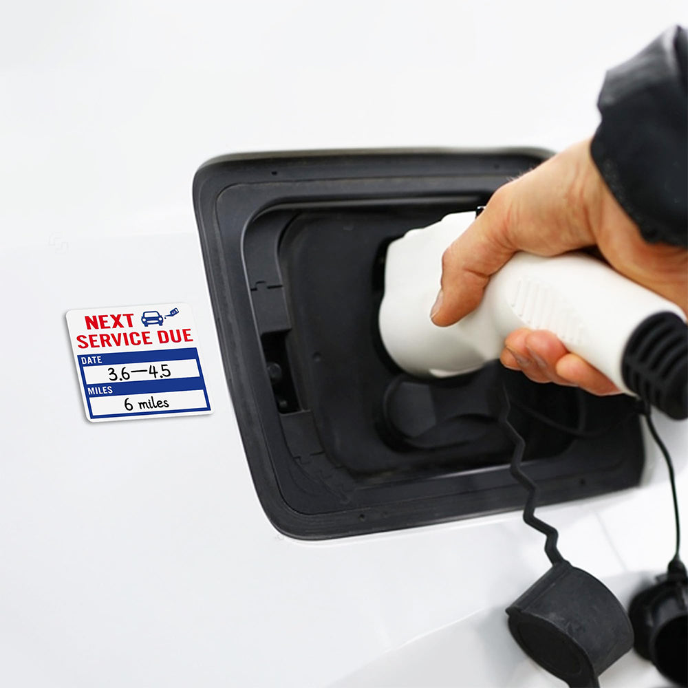 300 PCS Self Adhesive Vehicle Maintenance Reminder Labels for Car