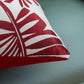 2Pcs 45x45cm Palm Leaf Floral Print Single-Sided Pillow Cover for Sofa Pillow