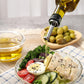 Glass Olive Oil Bottle Dispenser Oil And Vinegar Cruet With Pourers And Funnel