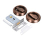 Hidden Door Lock Invisible Latch Double Sided Privacy Lock for Bedroom Bathroom Stainless Steel