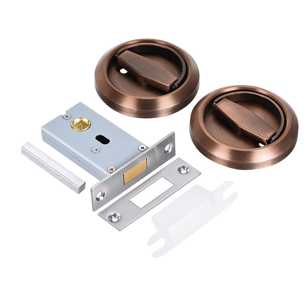 Hidden Door Lock Invisible Latch Double Sided Privacy Lock for Bedroom Bathroom Stainless Steel