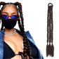 2Pcs 45cm Three-Strand Braiding Hair for Wigs and Hair Extensions