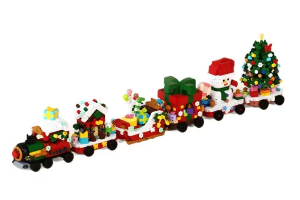 Christmas Building Blocks Set Xmas Building Figures DIY Stocking Stuffers