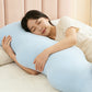 Ergonomic Wave Long Body Pillow for Side Sleepers Leg Support Sleeping Pillow