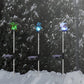 3Pcs Solar Christmas Snowman Light with RGB Color Changing