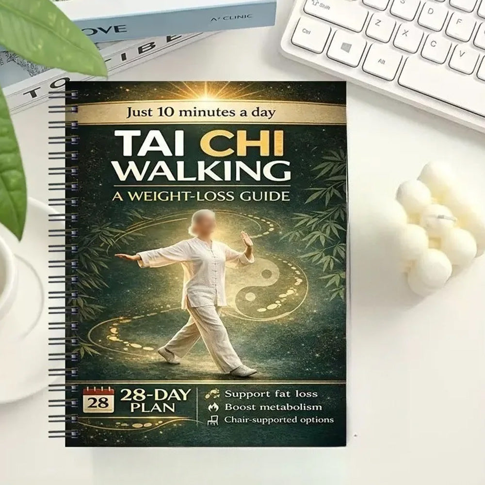 28-Day Tai Chi Spiral Planner Practice Log for Seniors and Beginners