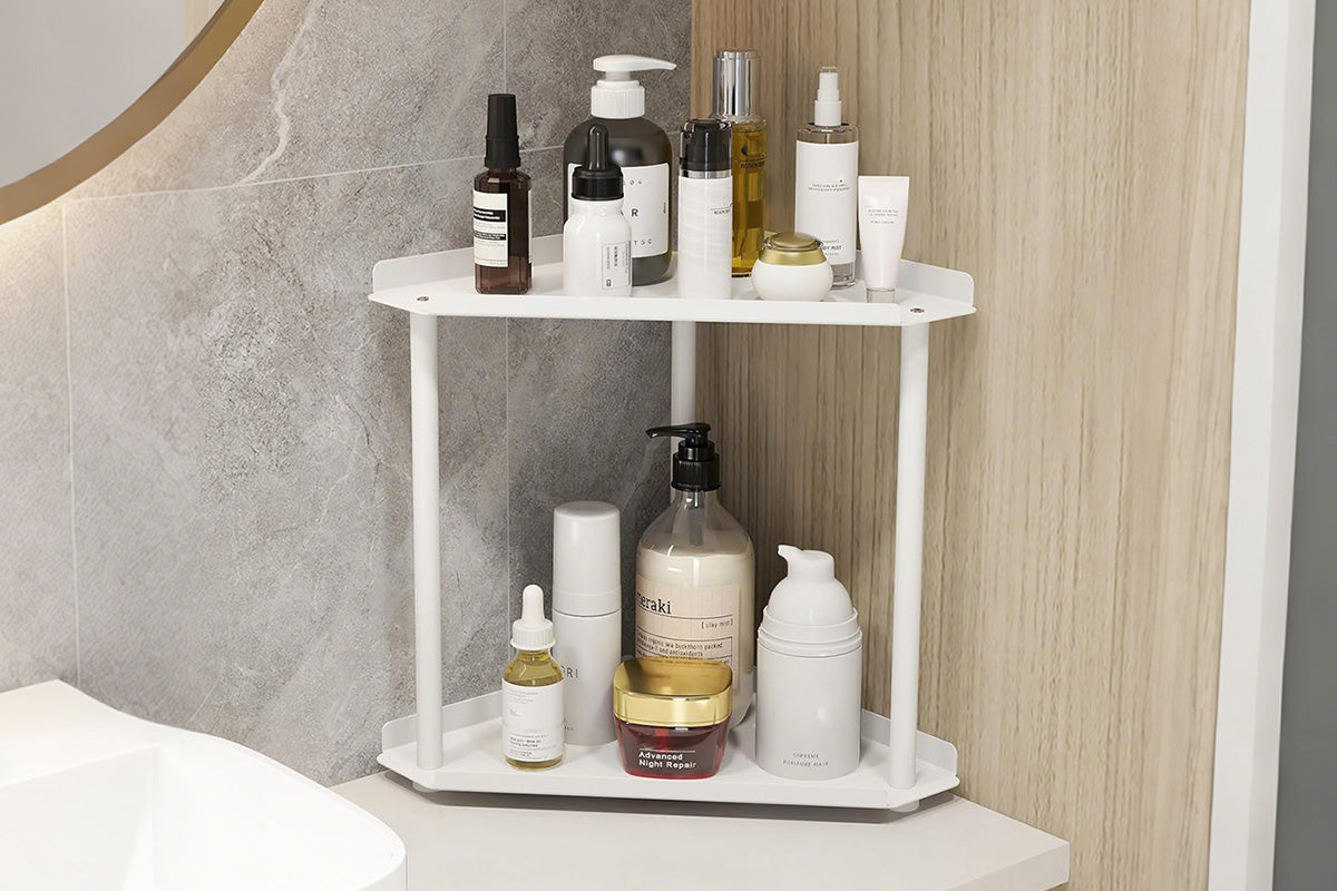 2 Tier Storage Rack Perfume and Skincare Organizer for Bathroom Bedroom Kitchen