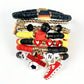 Colorful Soft Clay Football World Cup Bracelets Set for Aldults Soccer Fans