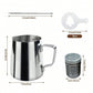 350ml Stainless Steel Milk Frothing Jug Kit with Powder Shaker