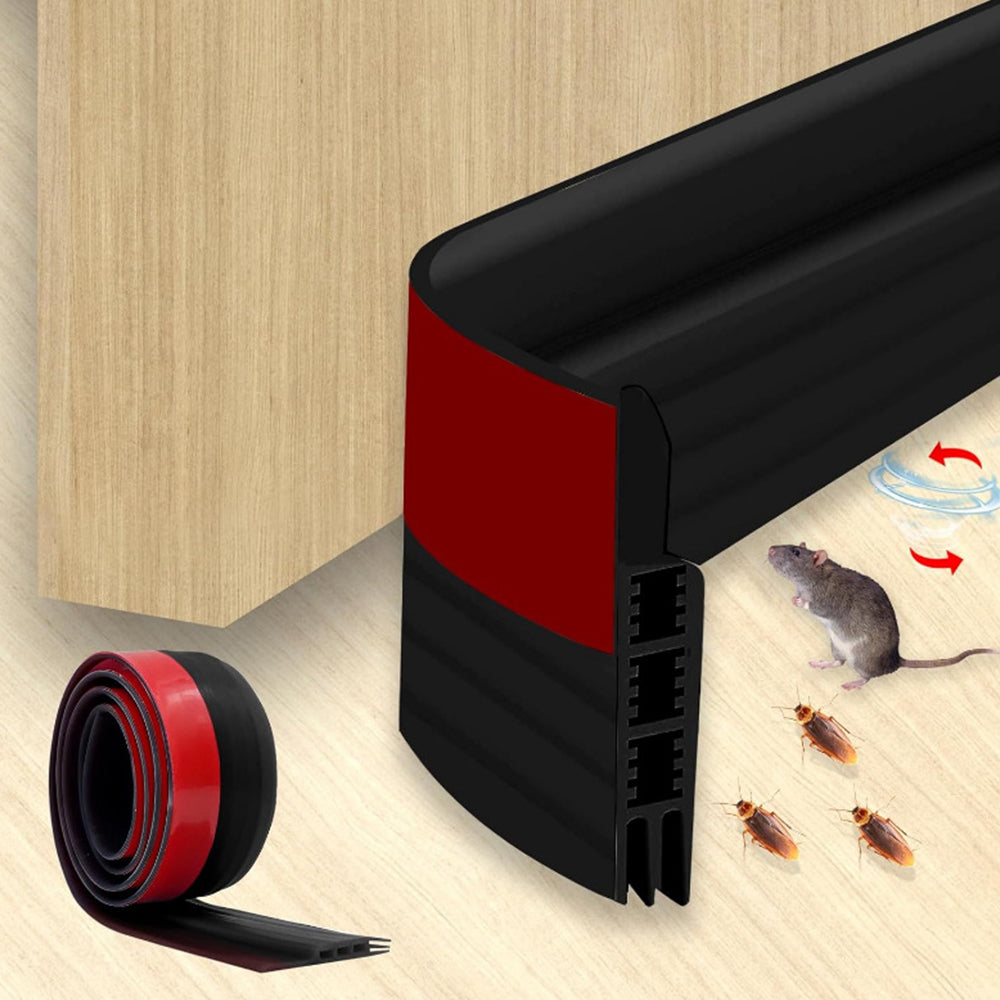 3 Self-adhesive Silicone Door Draft Seal Strip