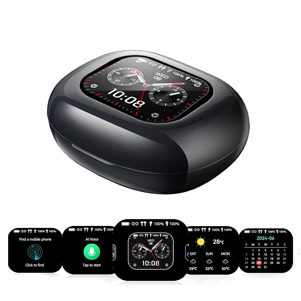 Touch Screen Open Ear 144 Languages Real-Time AI Translation Bluetooth Earbuds