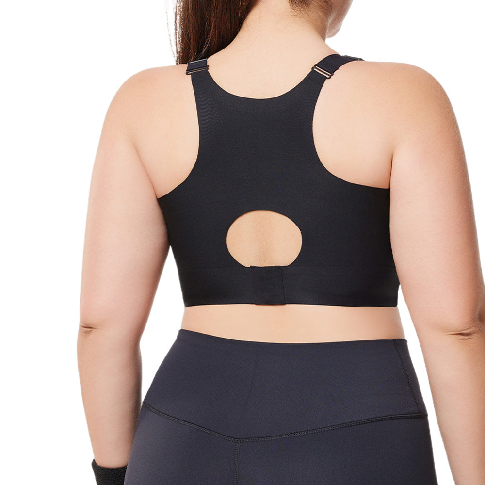 Seamless Bra for Women Adjustable Wirefree Bra for Sport Daily Wear-Black