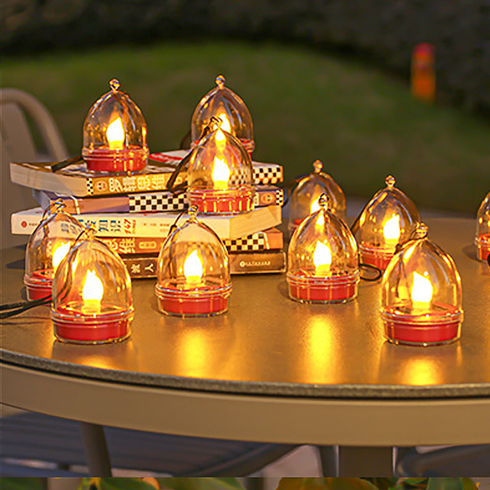 6Pcs Solar Flameless Candle Lights Water-resistant LED Lights for Outdoor Garden Patio Yard Decor