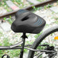 Comfortable Bike Saddle with Shock Absorption and Universal Adapter for Various Bikes