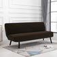 Armless Solid Color Stretch Folding Sofa Bed Cover