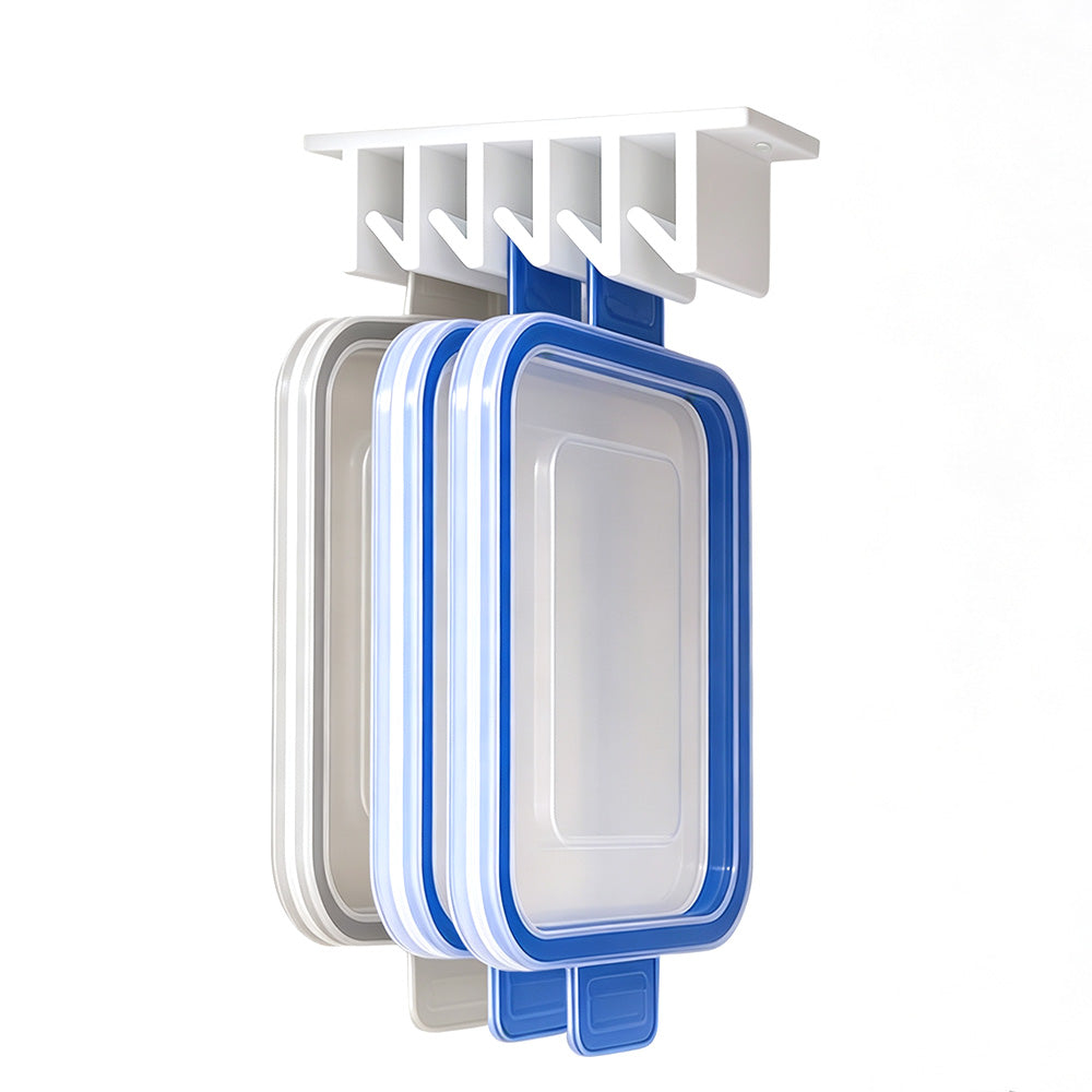2 Pcs Under Shelf Lid Organizer Slide In for Kitchen Cabinet Storage-Style 1