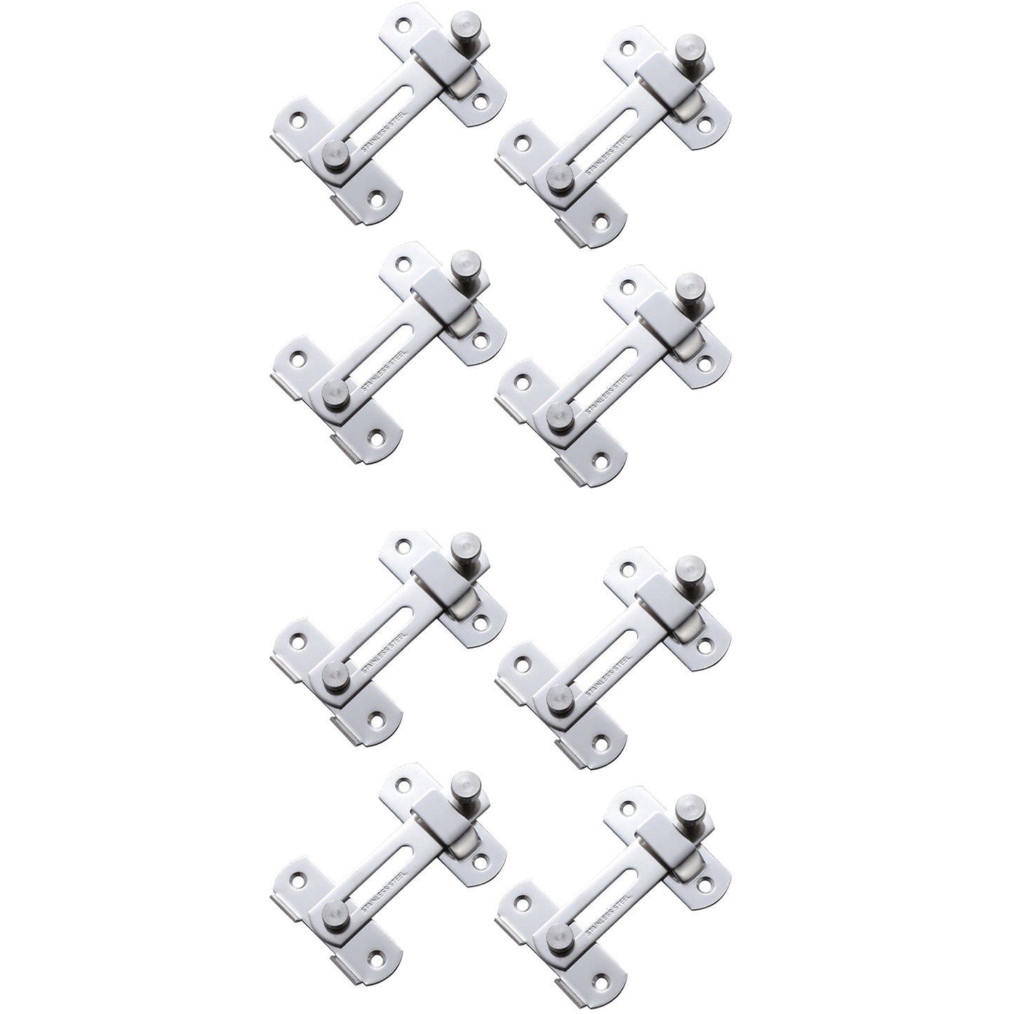 8Pcs Barn Door Latches Stainless Steel Barn Gate Flip Door Locks