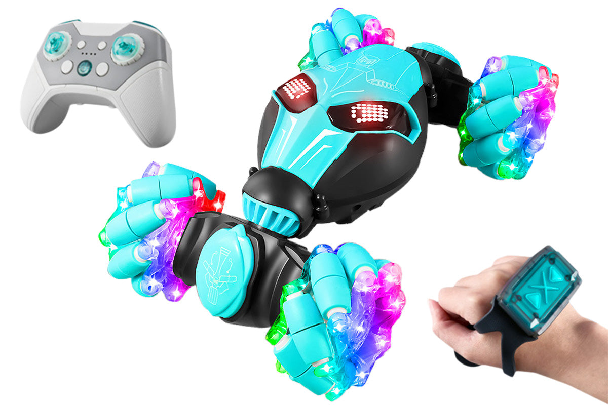 4WD Gesture Sensing RC Stunt Car Toys Drift Hand Control RC Cars With Light And Music