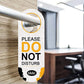 Do Not Disturb Sign Door Knob Hanger Tag-Same Words on Both Sides